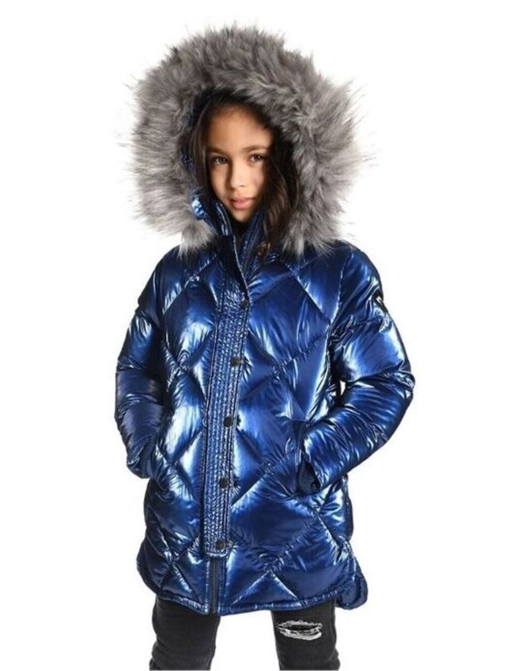 Size 6 - Appaman Sloan Shiny Blue Puffer Coat